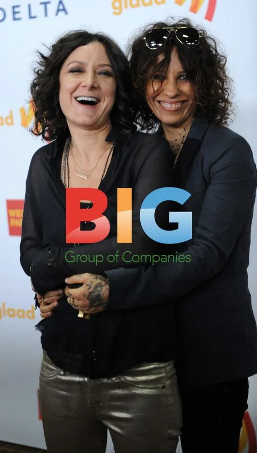 Sara Gilbert and Linda Perry at GLAAD Media Awards