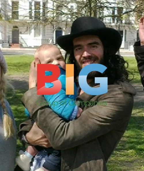 Russell Brand meets Hare Krishna followers in Brighton