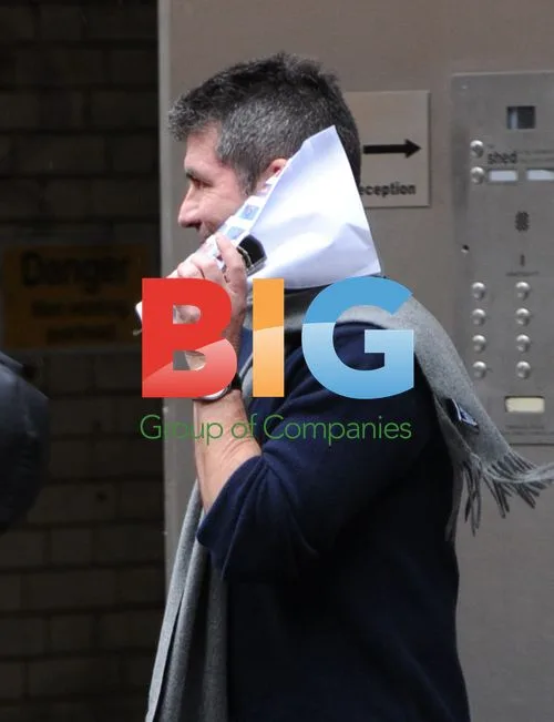 Simon Cowell Leaving Soho Office