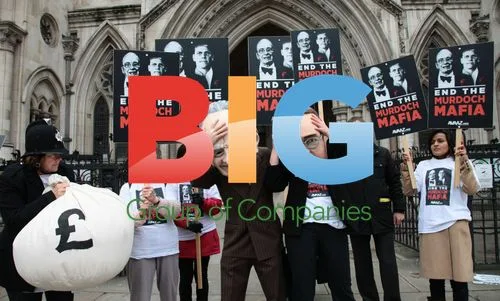 Murdoch Protest at Leveson Inquiry