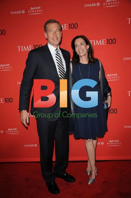 Brian Williams and Jane Williams at TIME 100 Gala