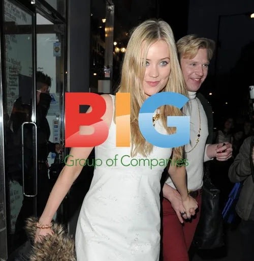 Henry Conway and Laura Whitmore leave party