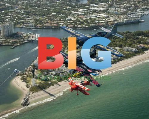 Pilots Practicing Aerobatics Over Florida Beach
