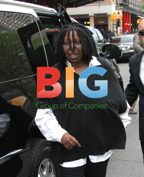 Whoopi Goldberg arriving at hotel