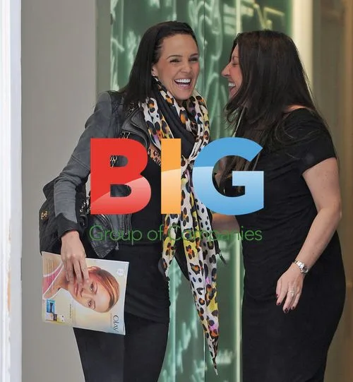 Danielle Lloyd Shows Off Teeth at Clinic