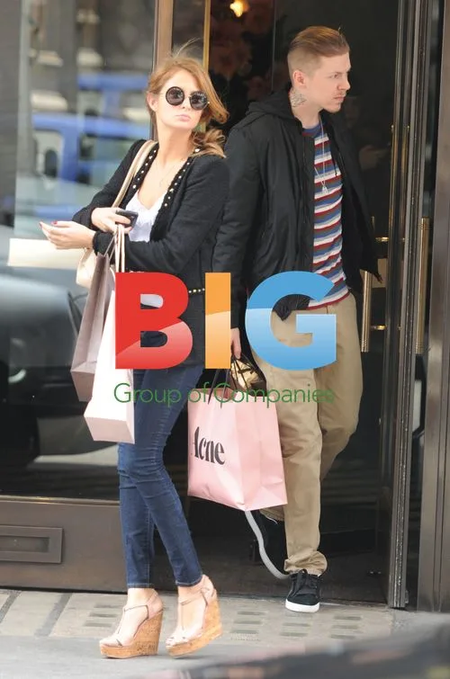 Professor Green and Millie Mackintosh shopping in London