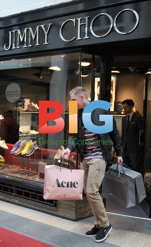 Professor Green and Millie Mackintosh Lunch and Shop in London