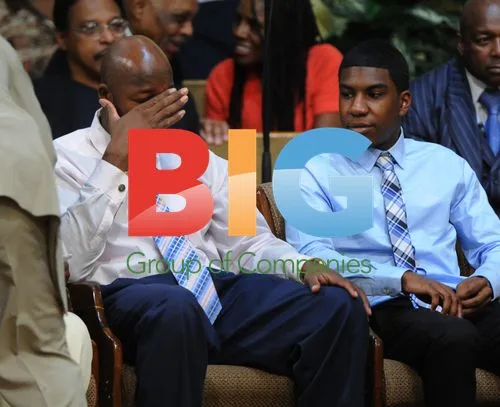 Trayvon Martin's parents and brother at rally
