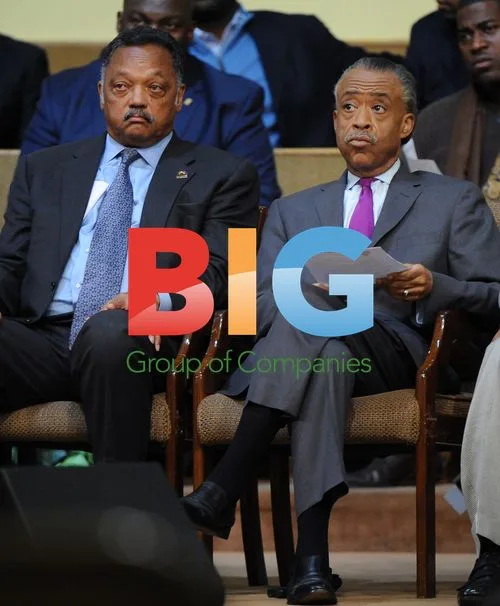 Rev. Jesse Jackson and Rev. Al Sharpton at Trayvon Martin rally