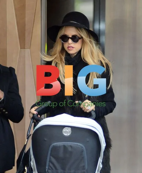 Rachel Zoe and son Skyler in Soho