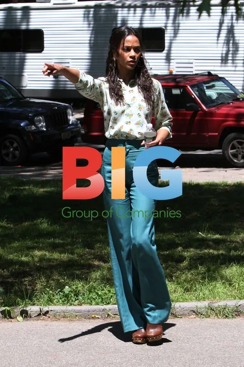 Zoe Saldana on 'Blood Ties' Set