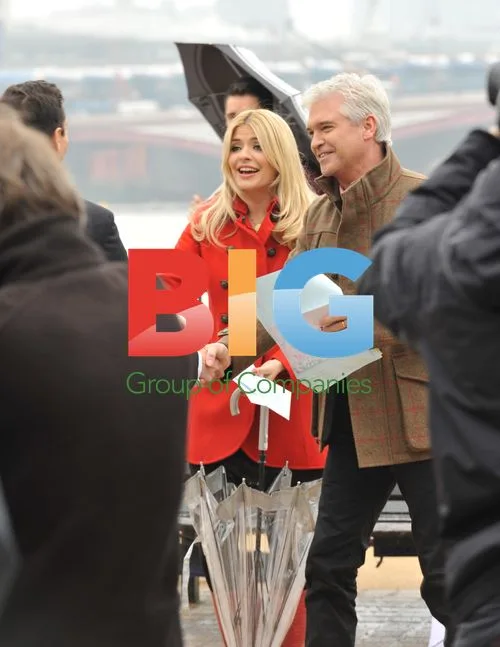 Holly Willoughby and Phillip Schofield at ITV Studios