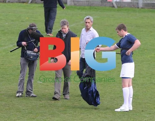 Owen Farrell Filming Rugby Advert