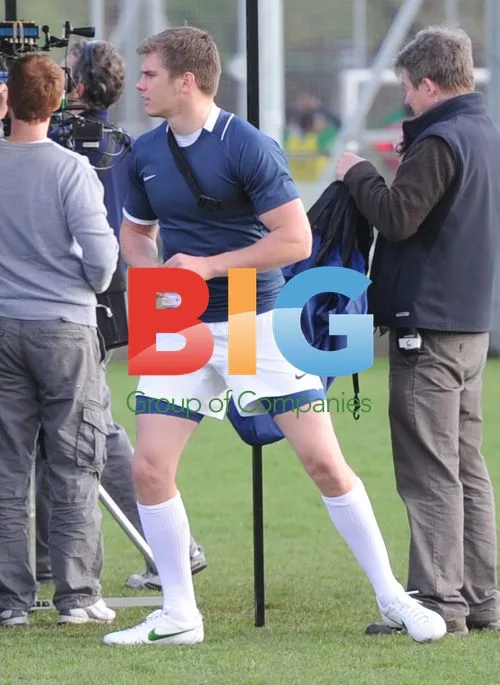 Owen Farrell at East London Rugby Club Filming TV Advert