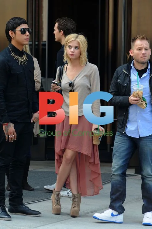Ashley Benson Arriving at Soho Hotel