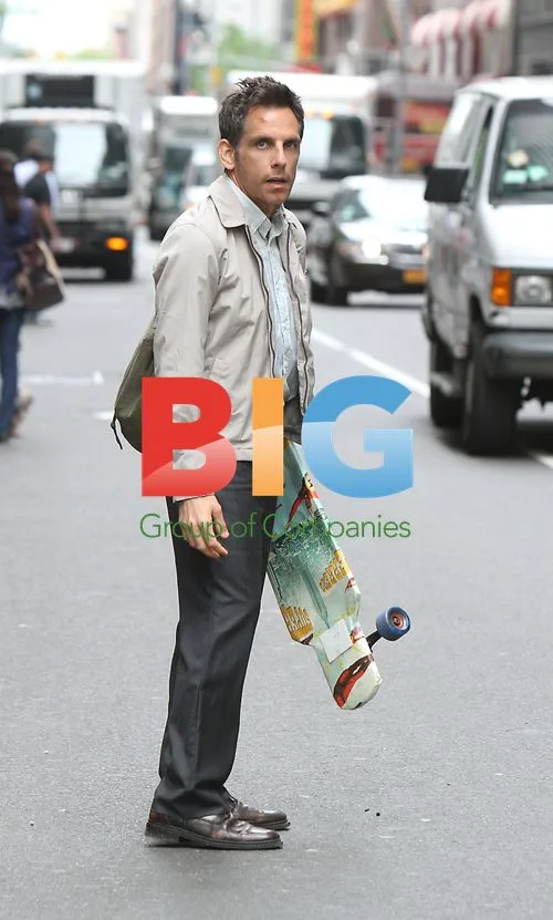 Ben Stiller on set of 'The Secret Life of Walter Mitty'