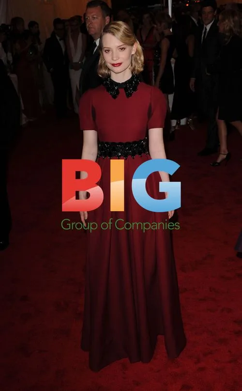 Mia Wasikowska at 2012 Costume Institute Gala