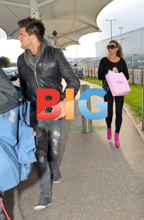 Katie Price and Leandro Penna Film in Glasgow