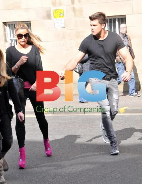 Katie Price and Leandro Penna Film in Glasgow