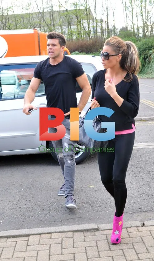 Katie Price and Leandro Penna film in Glasgow