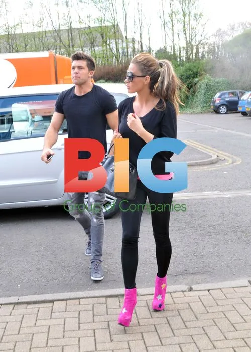 Katie Price and Leandro Penna filming in Glasgow