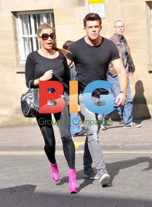 Katie Price and Leandro Penna Filming in Glasgow