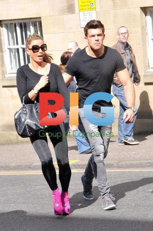 Katie Price and Leandro Penna Filming in Glasgow