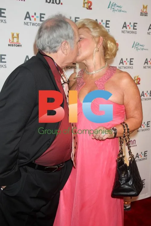 Richard Dreyfuss and Svetiana Erokhin at 2012 A&E Upfront
