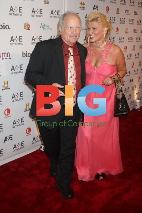 Richard Dreyfuss and Svetlana Erokhin at A&E Upfront