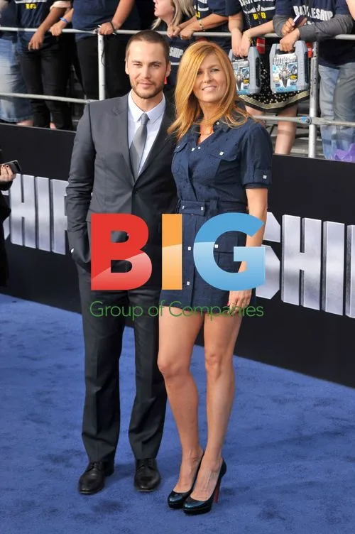 Taylor Kitsch and Connie Britton at 'Battleship' Premiere