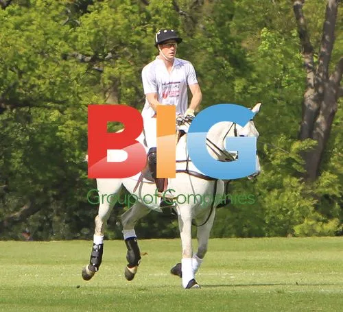 Prince William and Prince Harry Playing Polo