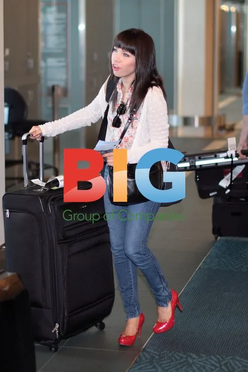 Carly Rae Jepsen at Gatwick Airport