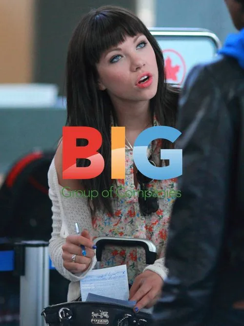 Carly Rae Jepsen at Gatwick Airport