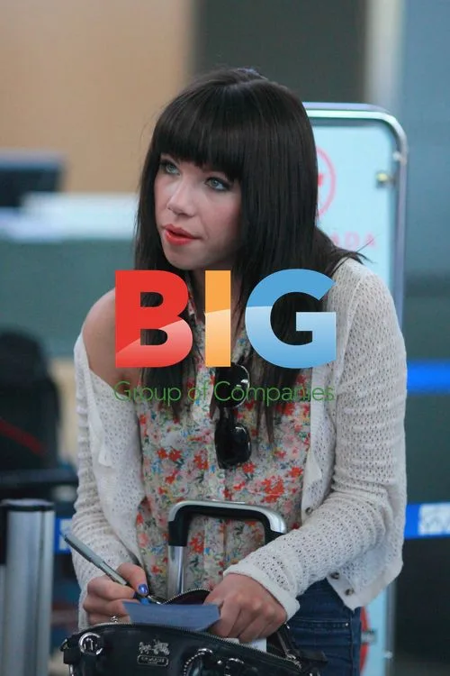 Carly Rae Jepsen at Gatwick Airport