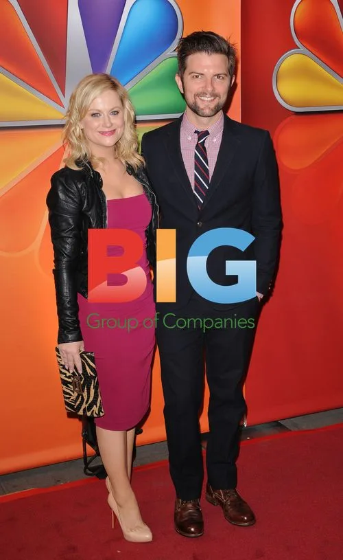 Amy Poehler and Adam Scott at NBC Upfront