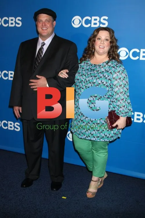 Billy Gardell and Melissa McCarthy at 2012 CBS Upfront