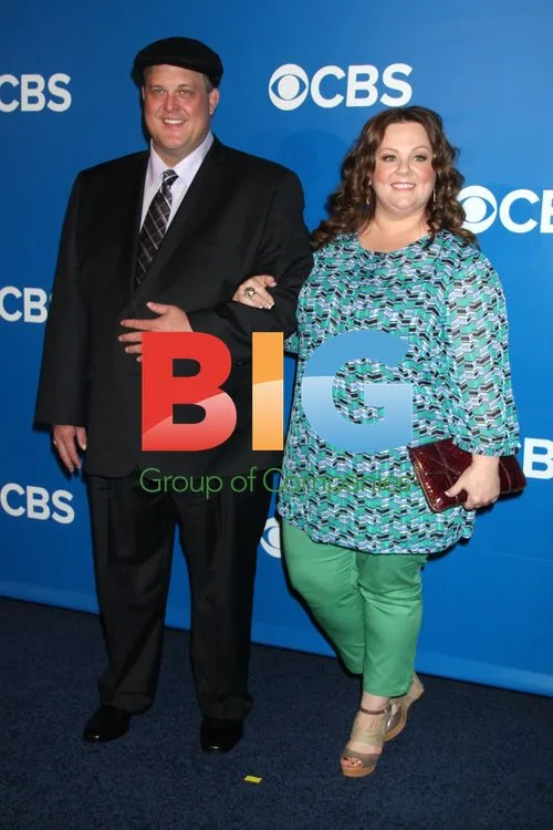 Billy Gardell and Melissa McCarthy at 2012 CBS Upfront