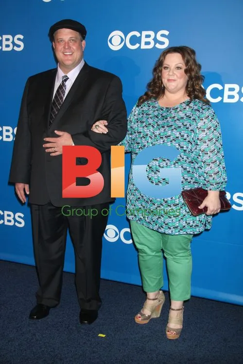 Billy Gardell and Melissa McCarthy at 2012 CBS Upfront