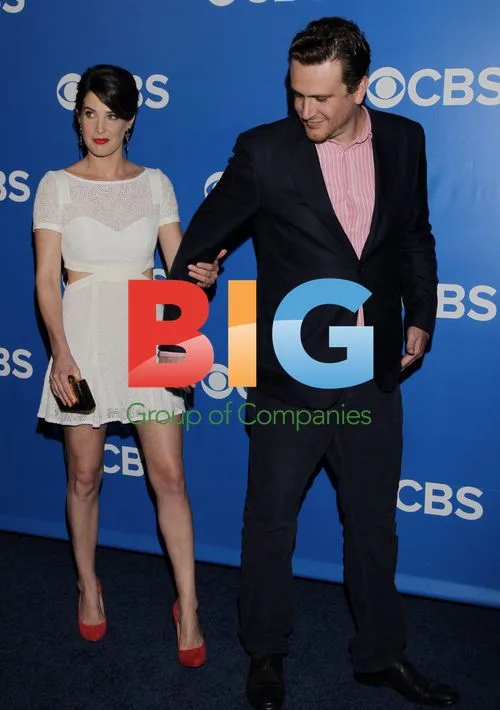 Cobie Smulders and Jason Segel at CBS Upfronts
