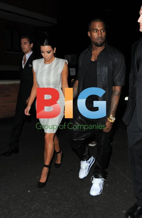 Kim Kardashian & Kanye West at Zuma Restaurant