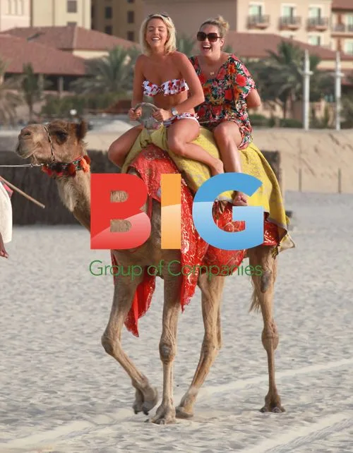 Lydia Bright Enjoys Camel Ride in Dubai