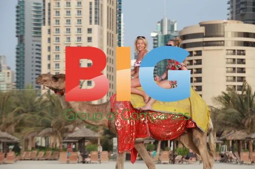 Lydia Bright Enjoys Camel Ride in Dubai