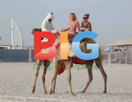 Lydia Bright Enjoys Camel Ride in Dubai