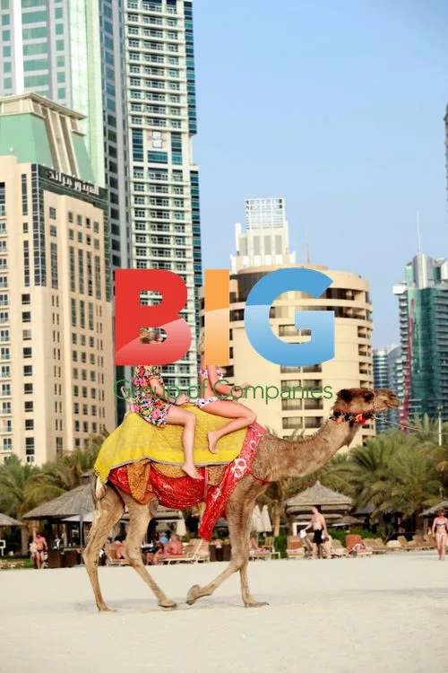 Lydia Bright Camel Ride in Dubai
