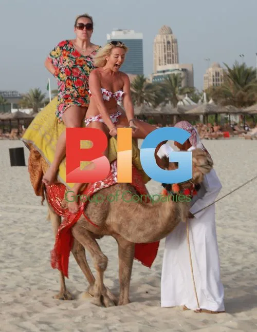 Lydia Bright Enjoys Camel Ride in Dubai