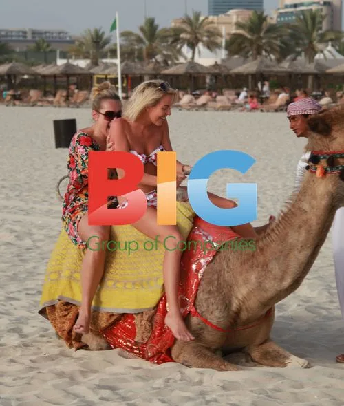 Lydia Bright Camel Ride in Dubai