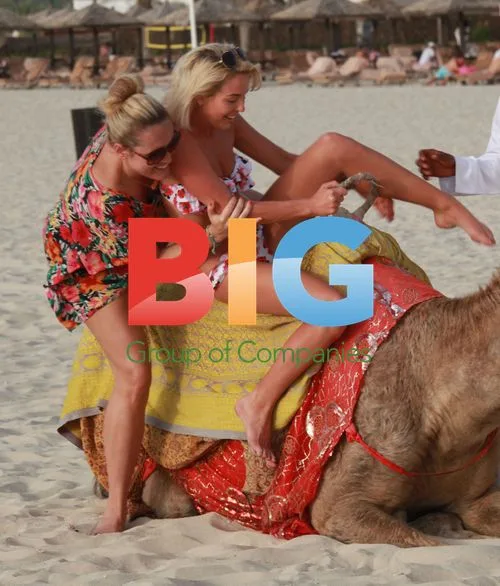 Lydia Bright Enjoys Camel Ride in Dubai