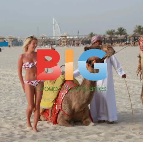 Lydia Bright Enjoys Camel Ride in Dubai