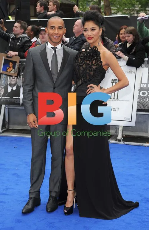 Lewis Hamilton and Nicole Sherzinger at 'Men In Black 3' premiere
