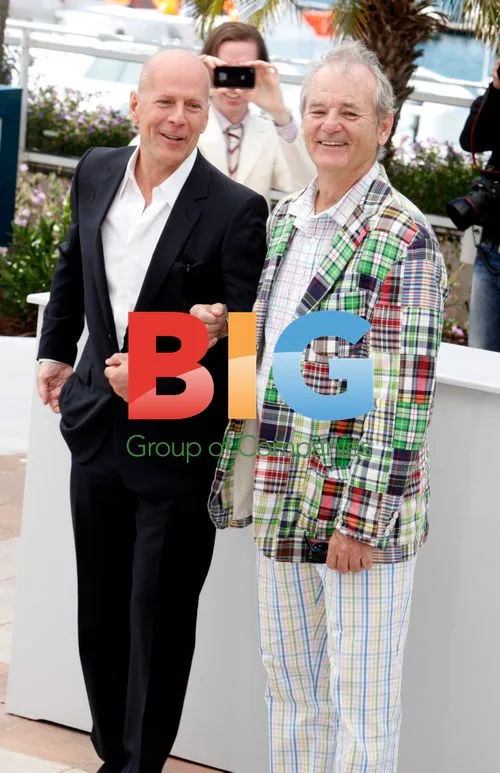 Bruce Willis and Bill Murray at "Moonrise Kingdom" Photocall
